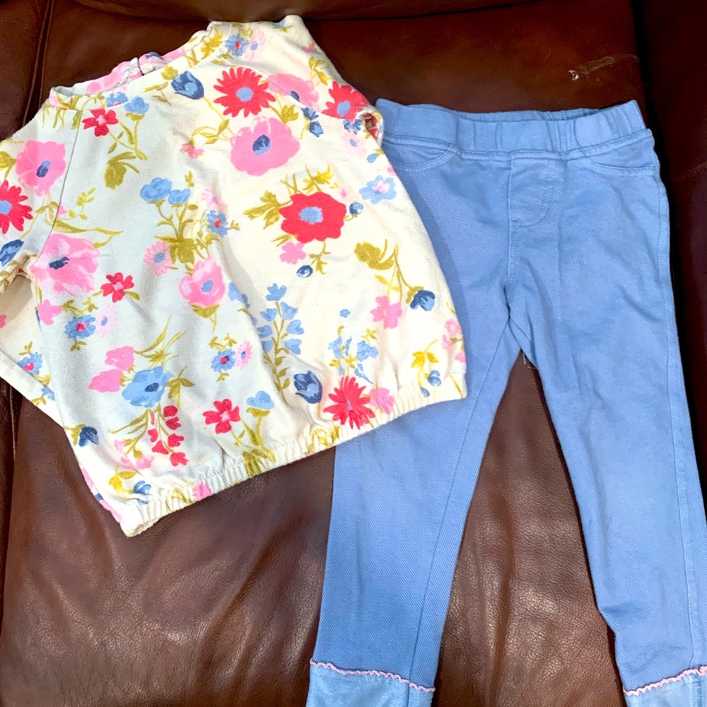 3T floral outfit
